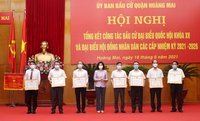 Hoàng Mai tổng kết công tác bầu cử đại biểu Quốc hội và HĐND các cấp